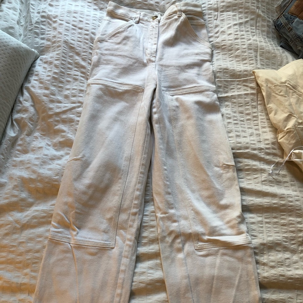Aritzia Le Fou Wilfred White Carpenter Pants 4